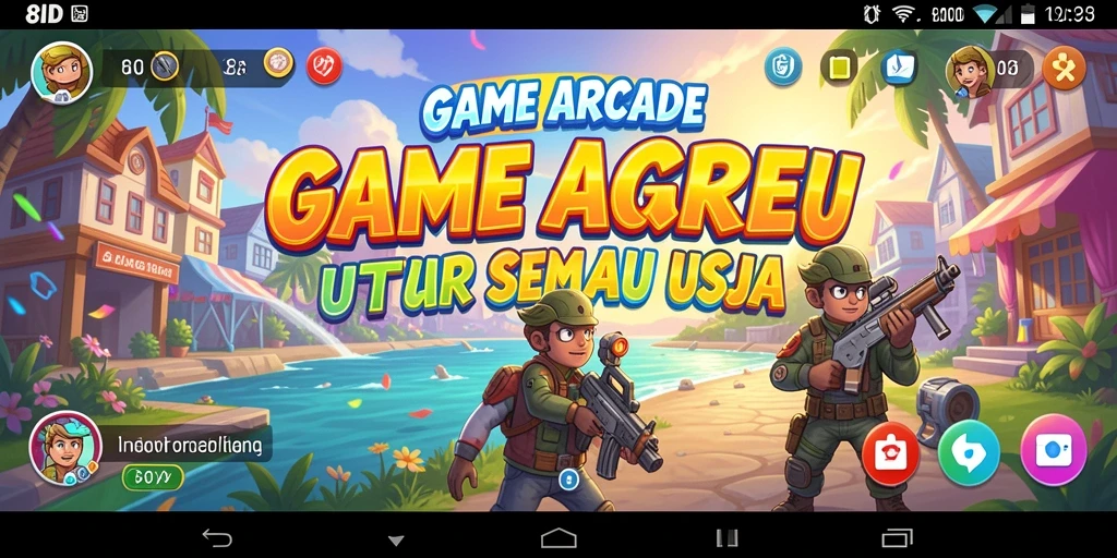 Tangkapan layar dari gameplay seru 8ID yang menarik.