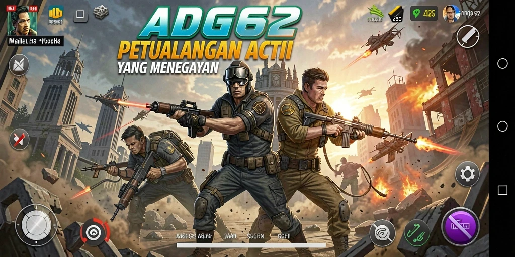 Tampilan gameplay seru dari ADG62 yang memikat.