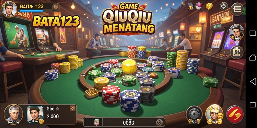 Tampilan gameplay QiuQiu yang penuh aksi di BATA123.