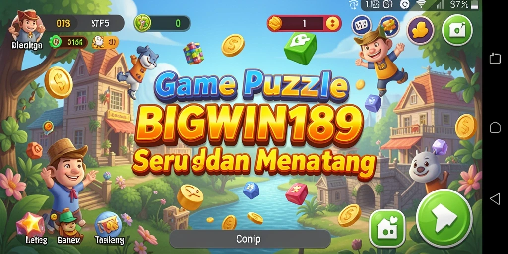 Tampilan gameplay menarik dari BIGWIN189 yang menampilkan puzzle seru.