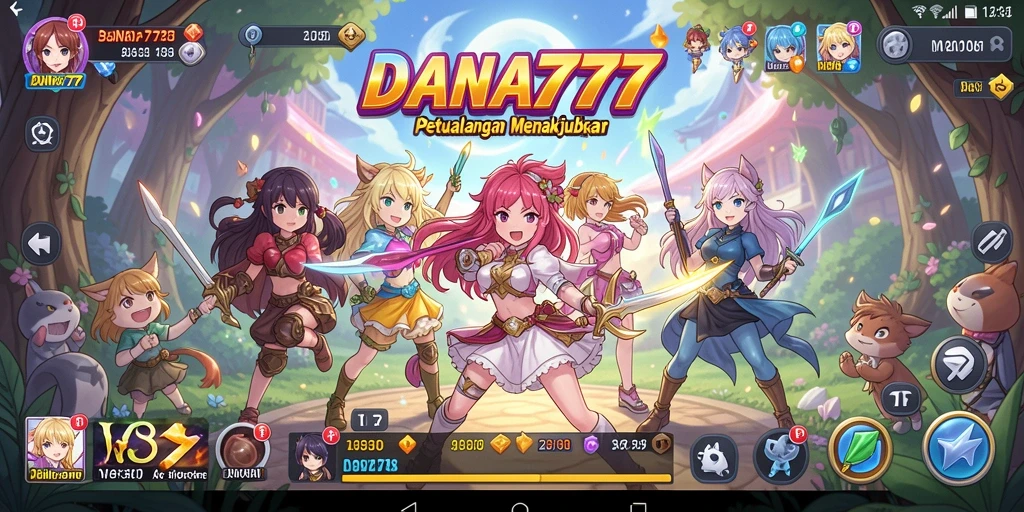 Tampilan grafis yang menakjubkan dari gameplay DANA777.