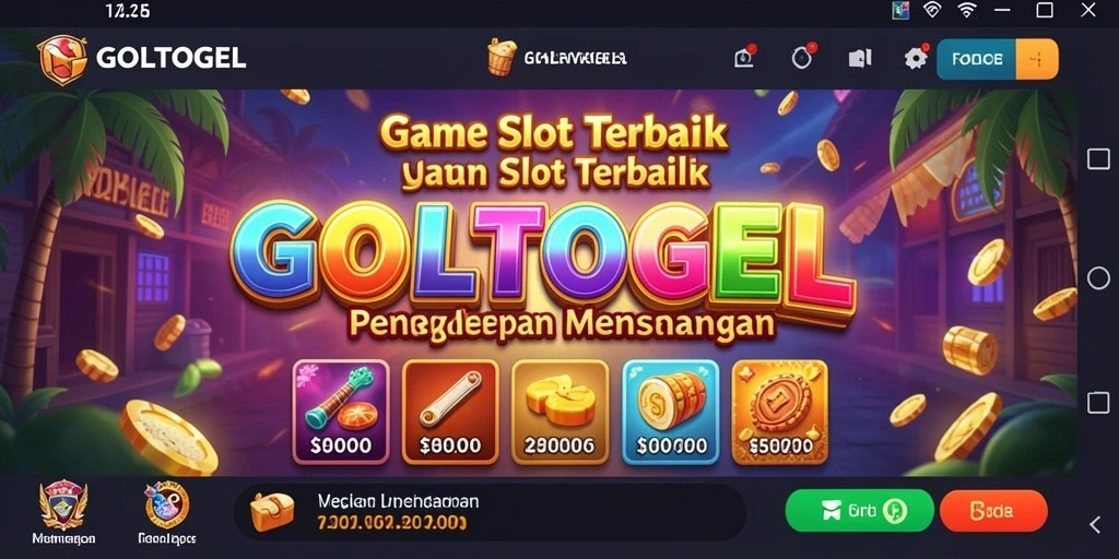 Tangkapan layar utama GOLTOGEL yang menunjukkan gameplay slot yang mengasyikkan.