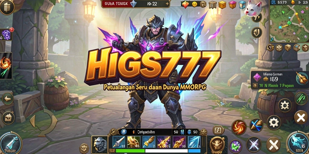 Tampilan gameplay HIGGS777 yang menakjubkan dalam dunia MMORPG.