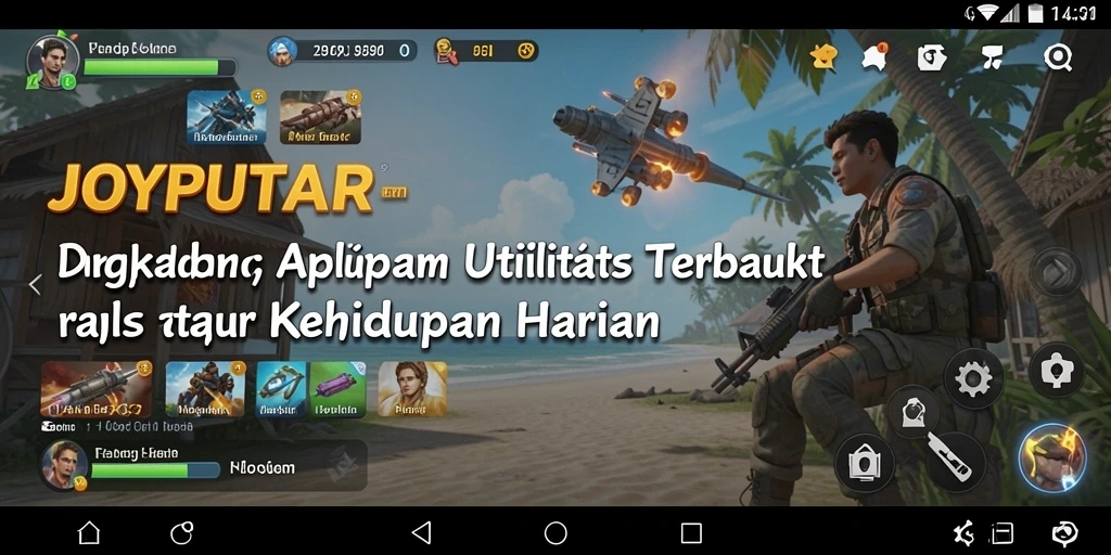 Tampilan utama aplikasi JOYPUTAR dengan fitur utilitas yang intuitif.