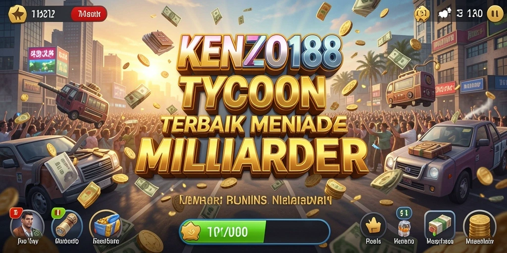 Screenshot gameplay KENZO188 yang menampilkan pengalaman Tycoon yang mendalam.