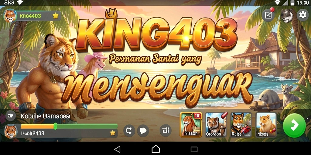 Tampilan utama gameplay <strong>KING403</strong> yang menarik dan penuh warna.