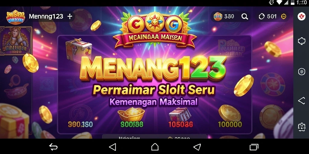Tampilan antarmuka dan gameplay seru di MENANG123.