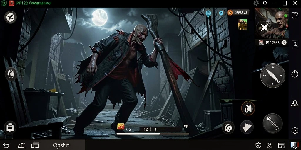 Gameplay penuh ketegangan di PP123 saat melawan makhluk-makhluk menakutkan.