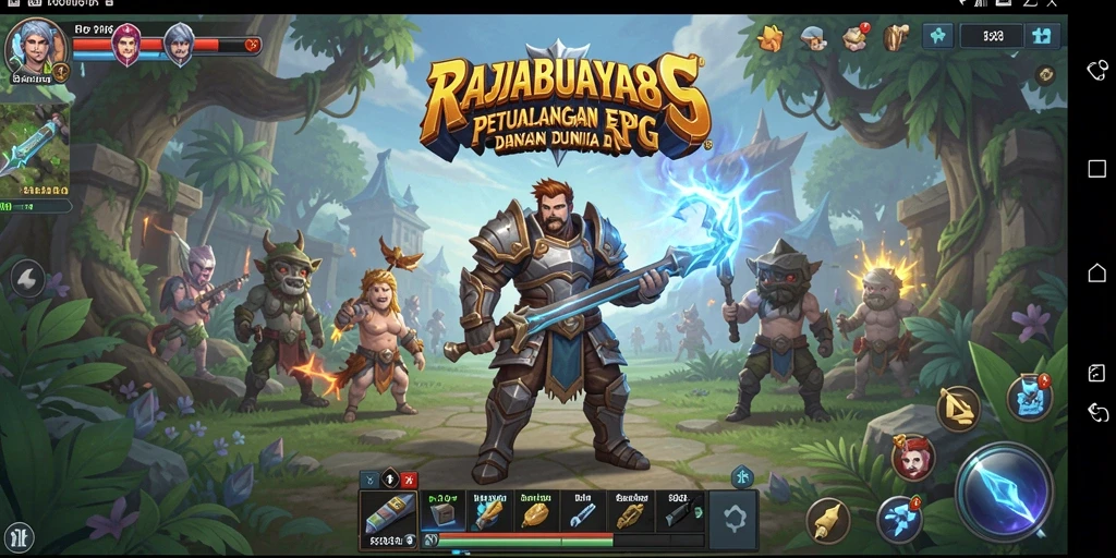 Tampilan gameplay mendebarkan dari RAJABUAYA89 dengan aksi RPG.