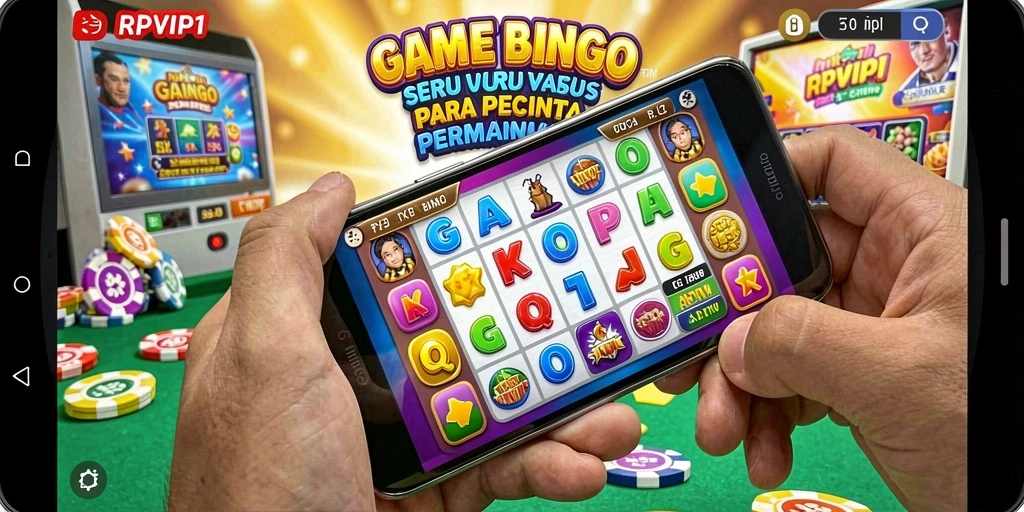 Tampilan permainan Bingo yang menarik dan penuh warna dari RPVIP1.