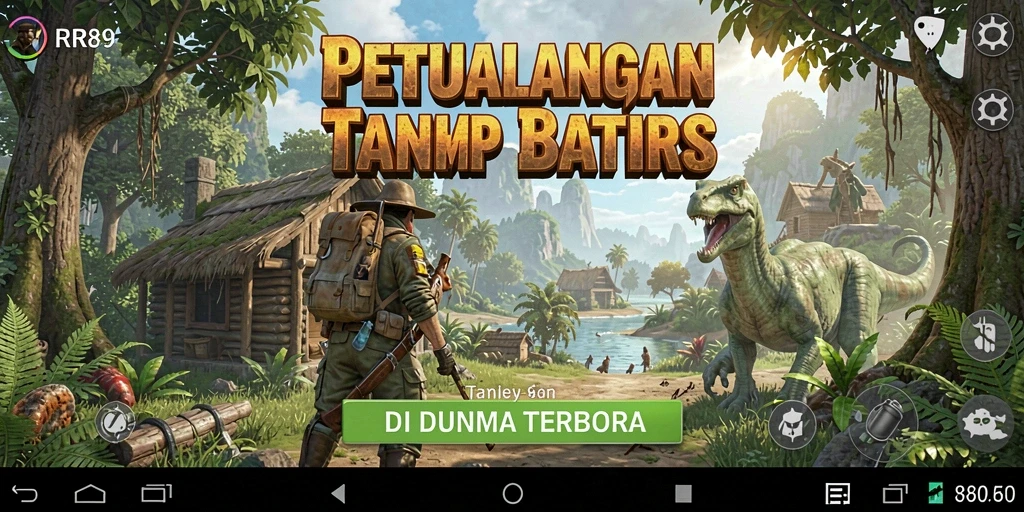 Tangkapan layar gameplay <strong>RR89</strong> menunjukkan keindahan dunia terbuka yang luas.