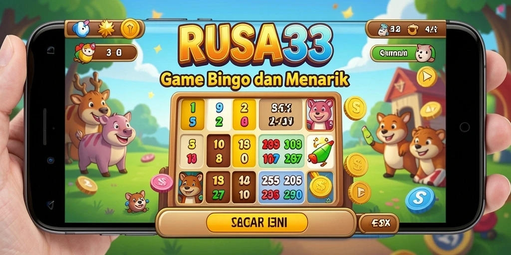 Screenshot gameplay RUSA33 dengan suasana Bingo yang seru.