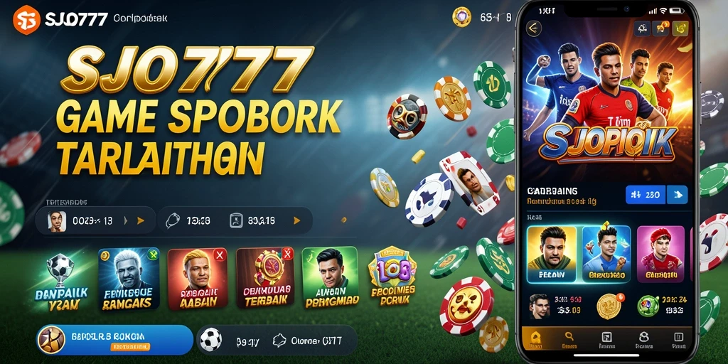 Screenshot utama SJO777 menunjukkan antarmuka taruhan olahraga yang menarik.
