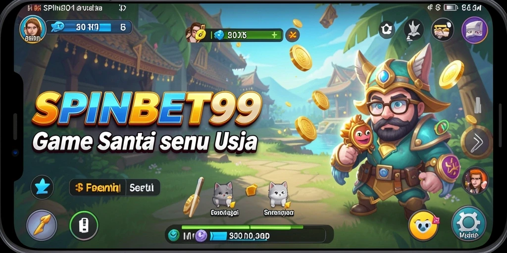 Tampilan utama gameplay SPINBET99 yang mengasyikan dan santai.