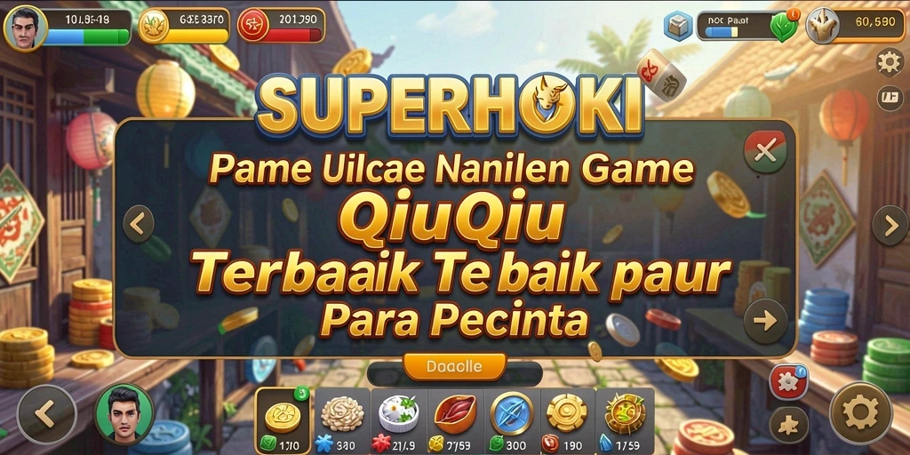 Screenshot SUPERHOKI menampilkan aksi seru dalam permainan QiuQiu.