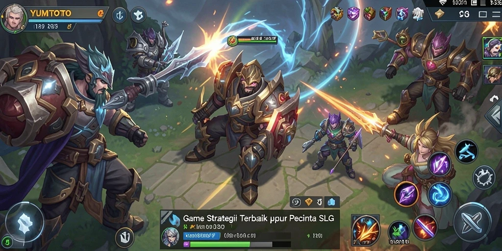 Gameplay menarik YUMETOTO dengan pertempuran dan strategi yang mendebarkan.